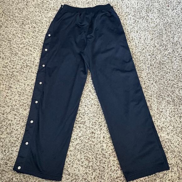 Breakaway Y2K Track Joggers Tek Gear Snap Pants M Navy Vintage Baller Athletic - Picture 1 of 6